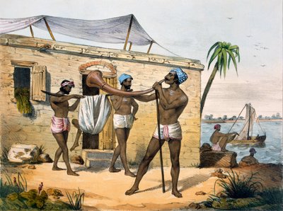 Paraiyar und Trompete, 1827-35 von M.E. Burnouf